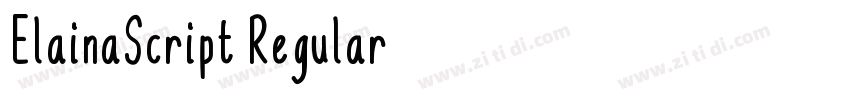 ElainaScript Regular字体转换